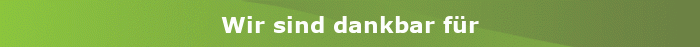 Artikel Wir sind dankbar für